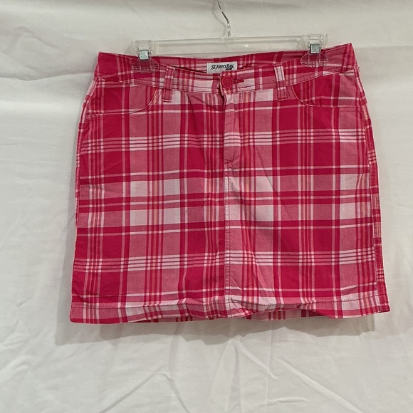 St. John's Bay Dresses & Skirts - St. John's Bay Pink and White Plaid Mini Skirt